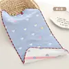 Toalla de Gasa Infantil de Seis Capas 25X50 Algodón Puro Tipo Jacquard para Bebé una Toalla Pequeña Toalla para Babas de Bebé de Guardería