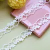 Encaje Bordado de Seda de Poliéster Colorido de 2 cm Rosa Encaje Soluble en Agua Tela de Encaje Accesorios de Vestido Decoración Hechos a Mano para DIY