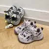 Atacado de sapatos infantis de algodão, sapatos masculinos e infantis de algodão para uso externo, novos sapatos de caminhada infantis estilo coreano, modelo 6694