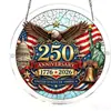 Produto Novo Transfronteiriço Suncatchers do 250º Aniversário Quebra-Cabeça Colorido Suncatcher do 250º Aniversário