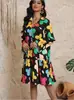 2026 Moda Femenina Transfronteriza Amazon Estilo Europeo y Americano Vestido Floral Verano Alta Gama Adelgazante Suave Vestido Primer Amor