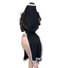 Lingerie sexy fantasia de freira sexy role play uniforme vazado uniforme de empregada sedutor paixão poliéster tamanho único