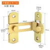 Cerradura de pestillo para puerta de acero inoxidable sin taladro, Cerradura de puerta antirrobo, Cerrojo para puerta corrediza, Pestillo de empujar y tirar adhesivo