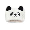 Diadema de Terciopelo Coral Transfronteriza 2025 para Confinamiento Diadema Linda de Oso Panda a Prueba de Viento Diadema Tejida Diadema para Niña de Otoño e Invierno