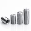 Tornillo de Máquina de Acero Inoxidable 304 Tornillo de Fijación de Extremo Cóncavo Tornillo de Tope sin Cabeza Tornillo de Cabeza Hexagonal M2/M3/M4