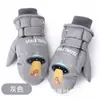 Guantes de Esquí Dibujos Animados Nave Espacial Niños Terciopelo Engrosados Guantes Manoplas de Invierno Guantes Calientes