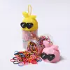 Banda de Goma Desechable de Dibujos Animados en Lata para Niñas Banda para el Cabello Trenzada para Niñas Banda de Goma Gruesa de Alta Resistencia Accesorios para el Cabello