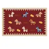 2026 Año Nuevo Año del Caballo Felpudo Rojo para Puerta de Baño Alfombrilla de Baño Absorbente Antideslizante Alfombra para Baño del Hogar