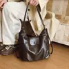 Bolsa Retro de Alta Qualidade com Grande Capacidade para Mulheres 2026 Nova Mochila de Ombro Único Tote Bag para o Outono e Verão