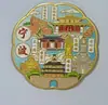 Imanes de nevera de metal de Ningbo, artículos culturales y creativos, imanes de recuerdo de ciudad turística de moda, imanes de nevera al por mayor, recuerdos