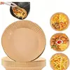 Fabricante de Papel para Air Fryer Prato de Plástico Rendado Bandeja para Bolo Papel Personalizado Papel à Prova de Óleo para Hambúrguer 50 Folhas Refeição