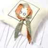 Ins fita de cetim da Coreia do Sul lenço feminino tira estreita fita decorativa multiuso versátil cinto lenço fino pequeno