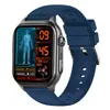 GE500 (Banda G) Cartão SIM Chamada Bluetooth ECG Humor Estresse Temperatura Corporal Oxigênio no Sangue Smartwatch Vinil Preto