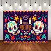 Fondo de tela para el Día de los Muertos de Amazon México, suministros para fiestas navideñas, decoración, bandera, puerta, junta, cupón