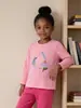 Suministro transfronterizo ropa infantil 26 otoño nuevo camiseta de manga larga estilo europeo y americano moda retazos camiseta de algodón tejido para bebés y niños pequeños