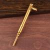 Pipa de Latón Solapa Corta para Cigarrillo Portátil Cazoleta de Cobre para Cigarrillo a la Antigua con Núcleo de Filtro Pipa de Latón Multifuncional de Doble Propósito para Cigarrillo Seco