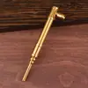 Novo Tubo de Latão Portátil Núcleo de Filtro Fumaça Seca Uso Duplo Multifuncional Tubo Totalmente de Latão Tubo de Madeira Huanghuali