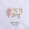 Joyería para uñas al por mayor Lazo Taladro de uñas japonés Aleación Estéreo Taladro de uñas Pequeño Lazo de mariposa Accesorios para uñas