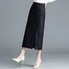 Falda Media Chic Botonada Retro Estilo Chino, Otoño 2025 Cintura Alta Adelgazante Abertura Elegante Moda Falda Lápiz