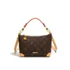 (Versión transfronteriza premium de acero completo) Bolso clásico con monograma allinbb, bandolera ivy para llevar todo, bolso baguette de cuerno