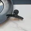 Presilha de Garra de Acetato Estilo Coreano com Acabamento de Luxo, Presilha de Cabelo de Tamanho Médio, Presilha Simples Ins Tubarão, Presilha Doce Maillard para Mulheres