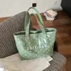 Bolso de gelatina de PVC de moda 2026 nuevo modelo, bolso de hombro de gran capacidad con diseño de letras y lunares, bolso de mano a la moda