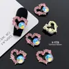 Celebridad de Internet Nuevos Accesorios para Arte de Uñas Amor Lujo Ligero Gama Alta Chapado en Oro Diamante Accesorios para Arte de Uñas Venta al por Mayor Fábrica Cabello Lacio