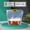 Saco Espesso Transparente para Embalagem de Cerveja, Bolsa Saco para Cerveja Fresca, Bolsa de Água para Exterior, Bolsa Auto-Suportável com Bico, Logo Impressível para Atacado