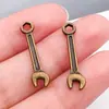 Guqing DIY Acessórios para Joias de Liga de Zinco Imitação de Itens Domésticos Ferramenta Pingentes Pá Machado Chave Inglesa Charms