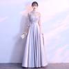 Vestido de Dama de Honor de Manga Larga 2026 Nuevo Elegante Estilo Coreano Vestido de Noche para Mujer Vestido Largo de Hermana Atuendo de Mejor Amiga Vestido de Princesa Temporada de Primavera y Otoño