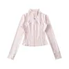 Cardigan Top Curto para Yoga Fitness Esportes com Gola Alta Slim Fit, Nova Moletom Curta Estilosa Slim Fit Casual para Primavera