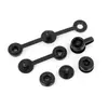 Accesorios de ropa en stock: cierres desechables antirrobo, etiquetas de plástico universales, cierres a prueba de manipulaciones, broches de presión en blanco y negro