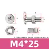 Tornillo y Tuerca Combinación de Dos Piezas para Máquina de Mascarillas y Luminarias, Acero Inoxidable 304 Tornillo y Tuerca