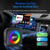 Caja AI Inalámbrica Carplay Transfronteriza con Luces de Colores Conectividad Máquina-Coche Android 12 Cxz715B