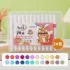 Marcador Acrílico para Niños Pintura Graffiti Varilla Fina 80 Colores Pincel Papel Opaco Apilable Marcador de Color Fabricante Venta al por Mayor