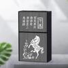 Isqueiro Porta-Cigarros Tudo-Em-Um Recarregável à Prova de Vento Pacote de 20 Universal Macio e Rígido Criativo Capa Flip Personalizada Letras Masculinas