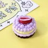 Mini Pastel de Fresa Artificial con Crema DIY Dibujos Animados Mini Miniatura Comida Juguete Modelo Accesorios Venta al por Mayor