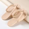 Pantuflas Impermeables de EVA para Mujer, Punta Abierta, de Viaje, Desodorantes, Portátiles, Plegables, para Baño, Antideslizantes, Resistentes al Desgaste, Chanclas de Baño