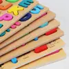 Rompecabezas Cognitivo de Descomposición de Emparejamiento Alfanumérico con Formas de Madera Rompecabezas para Niños de 1-3-6 Años Juguetes Educativos de Primera Infancia