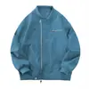 2026 Nueva Chaqueta Bomber para Hombre Abrigo Marca de Moda Tendencia Cremallera Doble Cuello de Béisbol Cuero PU Chaqueta Casual Hombre