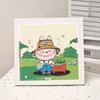 Animación de Dibujos Animados Nueva Pintura de Diamantes Kuromi DIY Juguetes de Pintura de Diamantes Hechos a Mano para Niños con Marco de Fotos Mesa Regalo