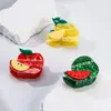 Yhj Accesorios para el Cabello Nuevo Diseño Pinzas para el Cabello de Verduras y Frutas Pasadores de Acetato Pinzas de Tiburón para Peinar Adornos para el Cabello Pinzas para el Cabello
