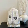 Mochila de Verano 2026 Nuevo Estilo Coreano Simple y Elegante con Lunares, Corazones y Orejas de Conejo para Oficinistas y Estudiantes