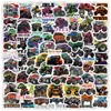 100 pegatinas de graffiti de dibujos animados de monster trucks decorativas transfronterizas para tazas de agua equipaje coches pegatinas para niños al por mayor