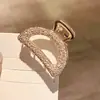 Pasador de aleación electrochapado estilo coreano transfronterizo Pasador simple famoso de internet Pinza para el pelo de mujer Pinza Pinza Metálica de Moda para Flequillo