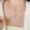 Design de nicho de água doce Pearl Knot Colar Mulheres estilo minimalista elegante personalidade temperamento all-match high-end clavícula cadeia