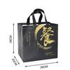 Bolsa para llevar no tejida, bolsa para ropa con logo, bolsa de compras tridimensional plegable, bolsa de película, impresión a color, bolsa no tejida