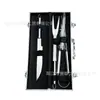 Conjunto Pronto Conjunto de Ferramentas para Churrasco Caixa de Alumínio Aço Inoxidável Conjunto de Utensílios para Churrasco Casa Exterior Piquenique