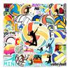 50 Voleibol Graffiti Personalidad Transfronteriza Deportes Tarjeta Goo Cuenta de Mano DIY Pegatina Impermeable para Skateboard Equipaje