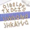 Colgantes de Letra P del Alfabeto Inglés en Oro de 26 Quilates con Diamantes, Dijes Mayúsculos en Inglés, Collares Pendientes DIY, Accesorios de Joyería Transfronterizos